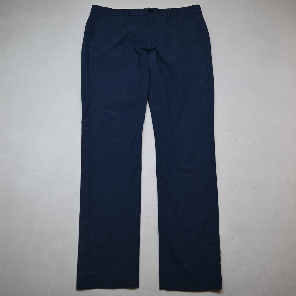Bonobos 32x32 Blue Heather Tailored Performance Zip Pocket Golf Dress Mens Pants